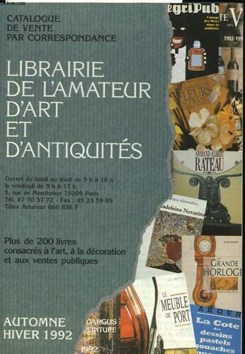 Catalogue De Vpc, Automne / Hiver 1992