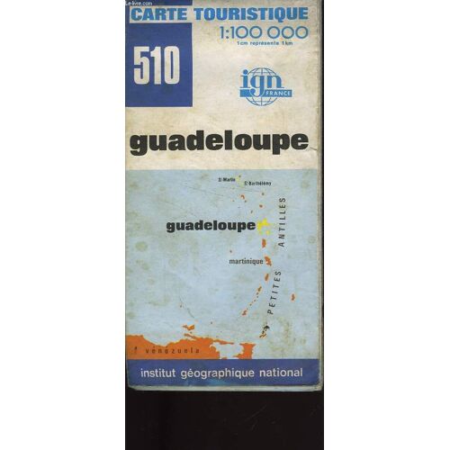 Ign, Carte Touristique 1:100 000, N°510, Guadeloupe