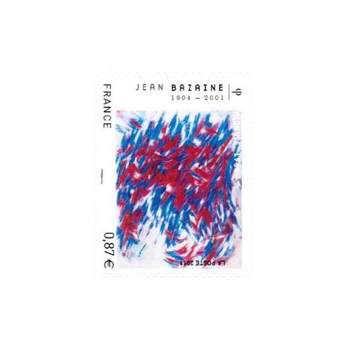 Jean Bazaine - Plongée - 2010 - Timbre Autocollant Issu De La Feuille De 30