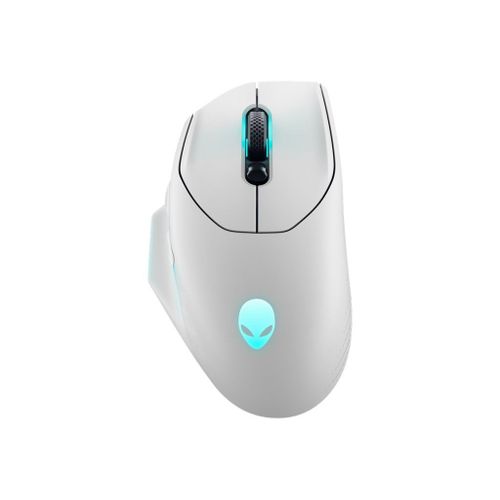 Alienware AW620M - Souris - pour droitiers - optique - 7 boutons - filaire, sans fil - USB, 2.4 GHz - lunar light - Pour la vente au détail - boîte