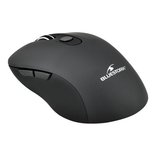 BLUESTORK Comfort Mouse - Souris - optique - 6 boutons - sans fil - 2.4 GHz - récepteur sans fil USB - noir