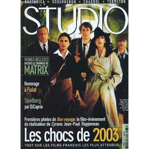 Studio Magazine N° 186 - Kusturica - Soderbergh - Chabrol - Torreton - Premières Photos De Bon Voyage, Le Film-Événement Du Rélisateur De Cyrano, Jean-Paul Rappeneau, Les Chocs De 2003 - ...
