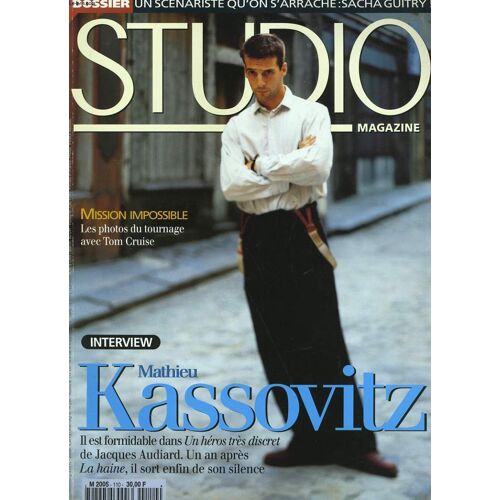 Studio Magazine N° 110 - Interview Mathieu Kassovitz, Il Est Formidable Dans Un Héros Très Discret De Jacques Audiard. Un An Après La Haine, Il Sort Enfin De Son Silence
