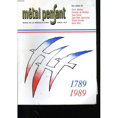 Metal Penfant 1789-1989 - Revue De La Medaille D'art 1988