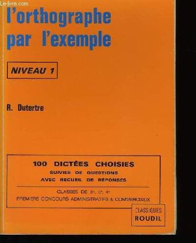 L'orthographe Par L'exemple.