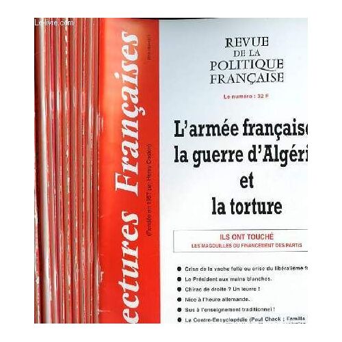 Lectures Francaises - Revue De La Politique Francaise Du Numero 525 Au Numero 536 - 44° Annee