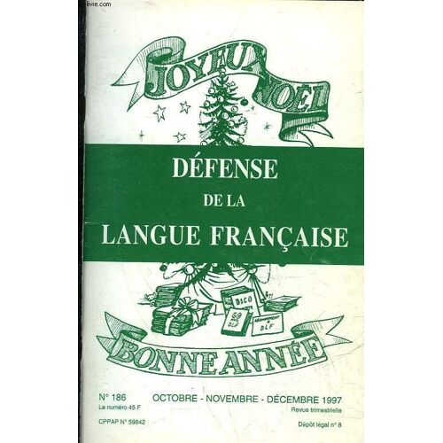 Defense De La Langue Francaise N°186