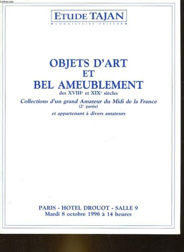 1 Catalogue De Vente Aux Encheres - Collection De Madame X, Cachets Heraldiques, Collections D'un Grand Amateur Du Midi De La France Et Appartement A Divers Amateurs