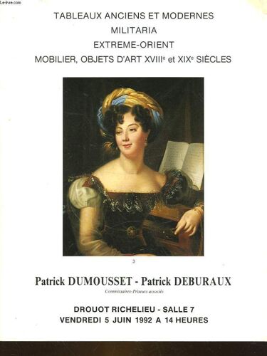1 Catalogue De Vente Aux Encheres - Successiosn P. , F. Et A Divers