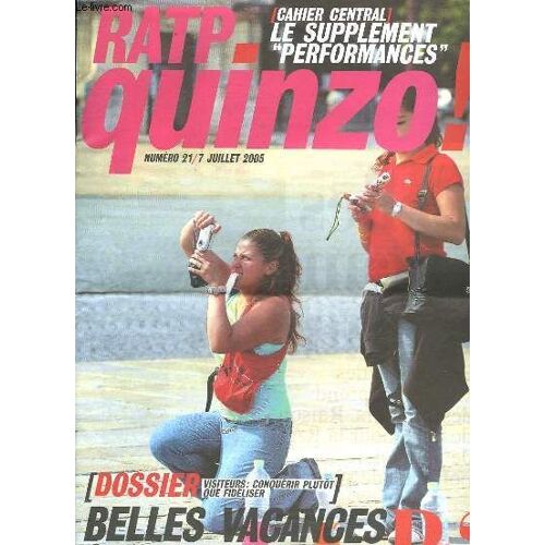 Ratp Quinzo! N°27 - Belles Vacances A Paname