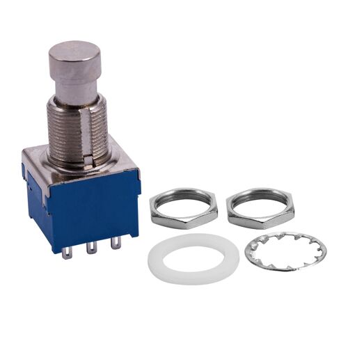 3x Effets De Guitare 3pdt 9 Broches Verrouillage Stomp Pedale Bleu