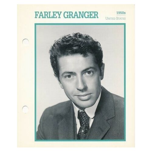 Movie Star Card [Carte Perforée En Langue Anglaise] Farley Granger