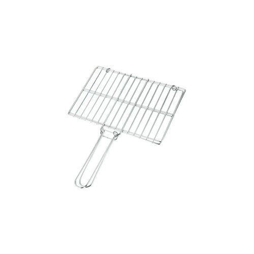 La Grille Plate Braai Retient Solidement les Aliments pour Griller la Cuisine en Plein Air Barbecue BBQ M