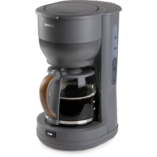 Cafetière Filtre - Domo - Do754k - 1,25 L - 10 Tasses - Gris / Bois