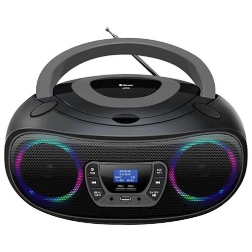Boombox - Denver - TDB-212GR - Bluetooth - CD - DAB+/FM - Son stéréo puissant