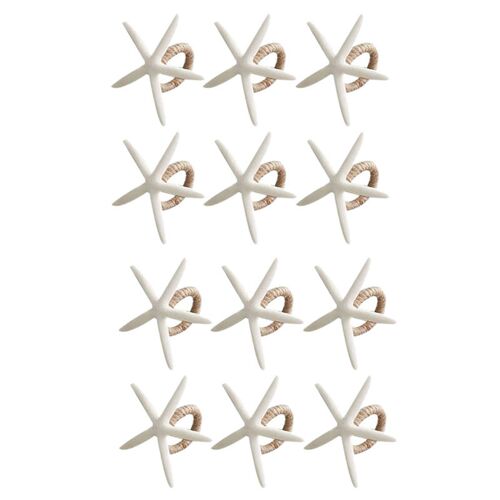 Ronds de Serviette Lot 12, Rond étoile Mer pour Tables, Mariage