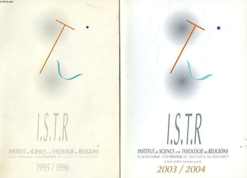 I.S.T.R., Institut De Science Et De Theologie Des Religions, 1995-2003, 9 Fascicules