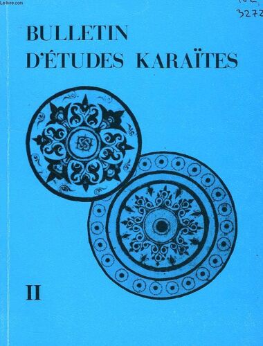 Bulletin D'etudes Karaïtes (Bek), Ii, 1989