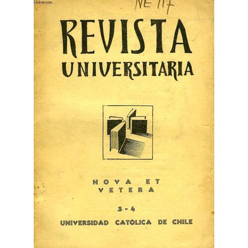 Revista Universitaria, Año Xviii, N° 3-4, Julio-Agosto 1933