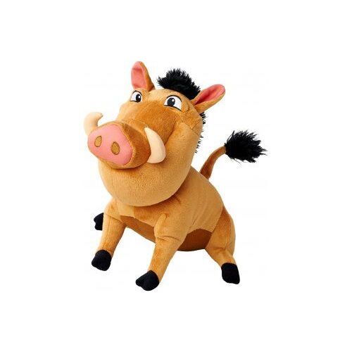 Peluche Le Roi Lion : Pumba Le phacochère 29 Cm - Doudou Licence Disney Enfant - Set Pumbaa + 1 Carte tigre