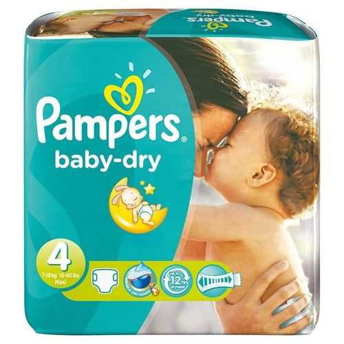 176 Couches Pampers Baby Dry Taille 4