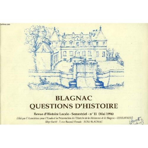 Blagnac, Questions D'histoire, N° 11, Mai 1995