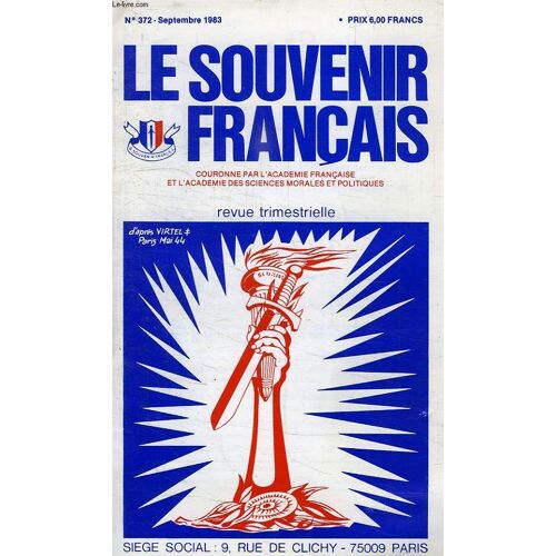 Le Souvenir Francais, N° 372, Sept. 1983