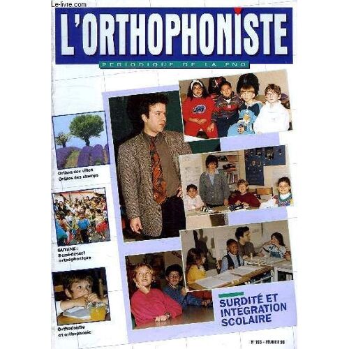 L'orthophoniste, Periodique De La Fno, N° 155, Fev. 1996