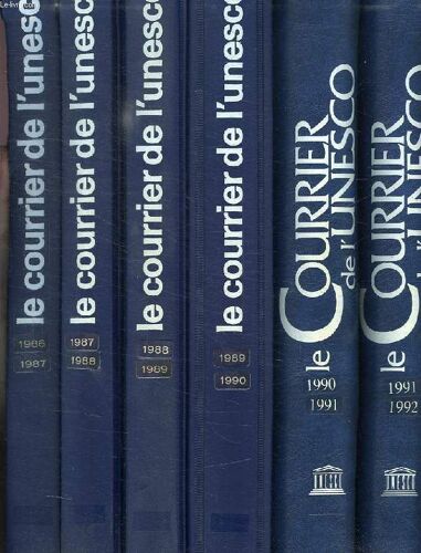 Le Courrier De L'unesco, 7 Annees, 1986-1992 (6 Volumes)