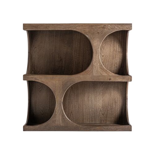 Bibliothèque En Bois De Mangue Marron 90x40x90 Cm
