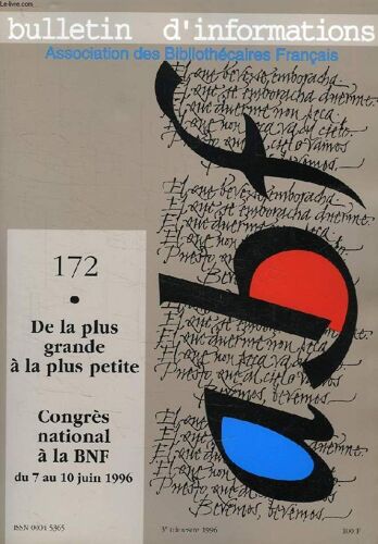 Association Des Bibliothecaires Francais, Bulletin D'information, 22 Numeros (1996-2001)