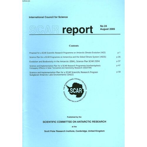 Scar Report, N° 24, Aug. 2005, Ace, Agcs, Eba, Icestar, Sale