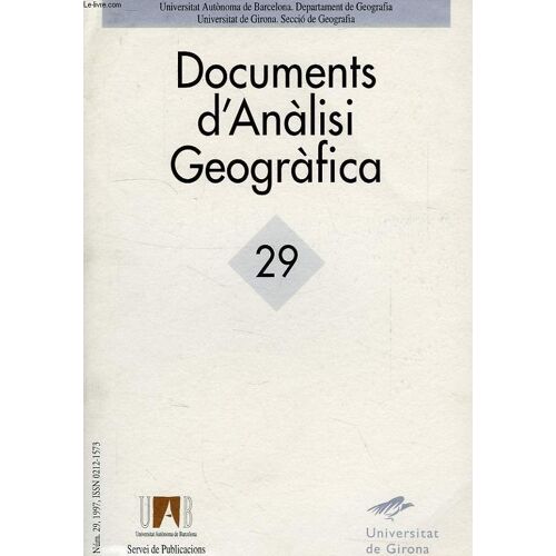 Documents D'analisi Geografica, 29