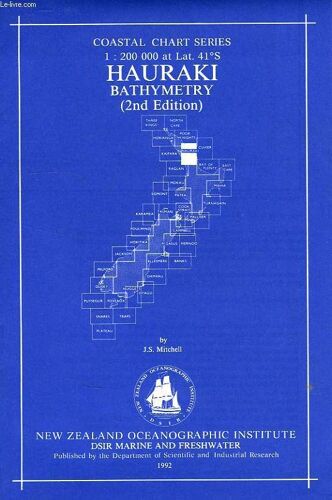 Hauraki Bathymetry, Coastal Chart Series, 1:200 000 At Lat. 41°S
