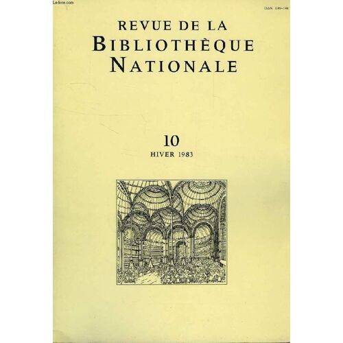 Bulletin De La Bibliotheque Nationale, 3e Annee, N° 10, Hiver 1983