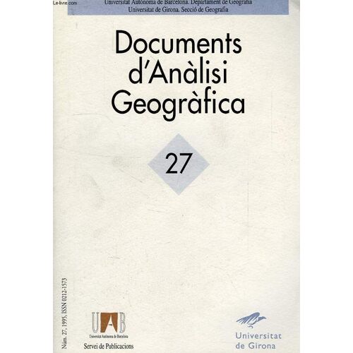 Documents D'analisi Geografica, 27