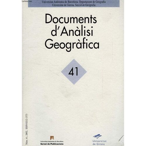 Documents D'analisi Geografica, 41