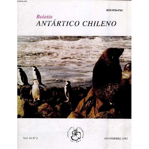 Boletin Antartico Chileno, Vol. 14, N° 2, Noviembre 1995