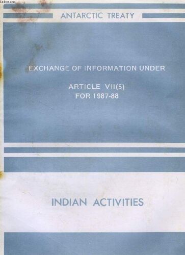 Exchange Of Information Under Article Vii (5) For 1987-1988