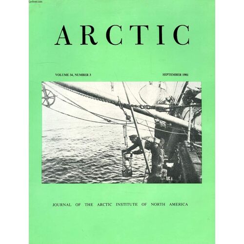 Arctic, Vol. 34, N° 3, Sept. 1981