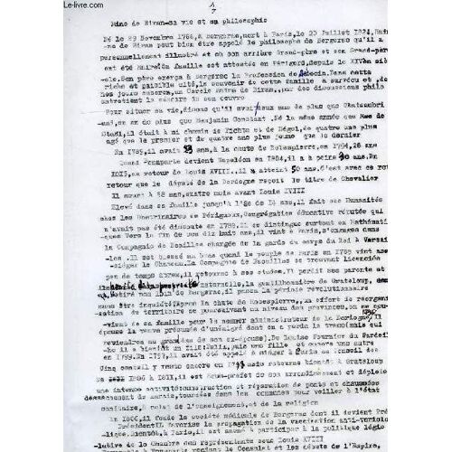 Maine De Biran, Philosophe De Bergerac (Conference, Manuscrit)