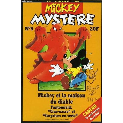 Le Journal De Mickey, Mystere, N° 9, Mickey Et La Maison Du Diable