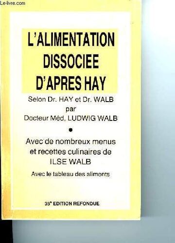 L'alimentation Dissociee D'apres Hay