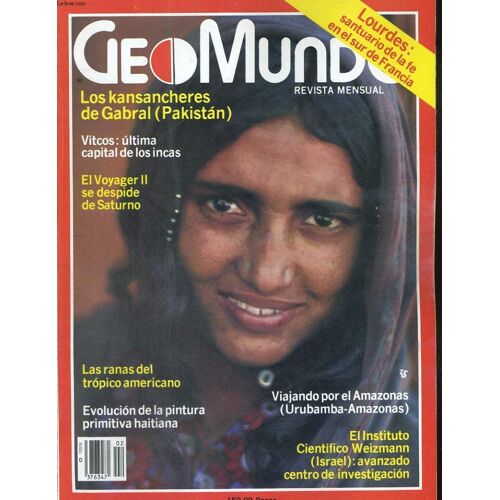 Geomundo, Revista Mensual, Vol.6, N°2, Febrero 1982. Los Kansancheres De Gabral (Pakistan). Victos: Ultima Capital De Los Incas; El Voyager Ii Se Despide De Saturno. Las Ranas Del Tropicano ...