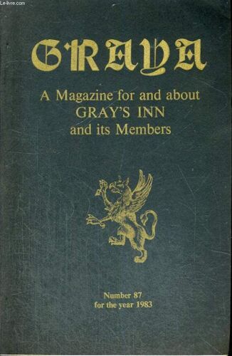 Graya N°87, What Price Professionalism ?, By Christopher Cutting...