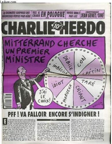 Charlie Hebdo N°38 - Mitterand Cherche Un Premier Ministre