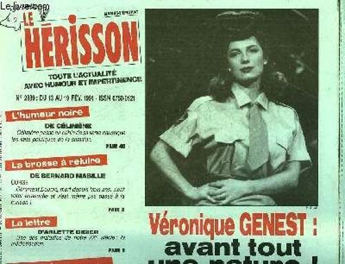 Marius L'epatant Herisson N°2339 - Veronique Genest : Avant Tout Une Nature !