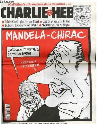Charlie Hebdo N°213 - Mandela-Chirac Chez Nous L'apartheid C'est Du Passe...