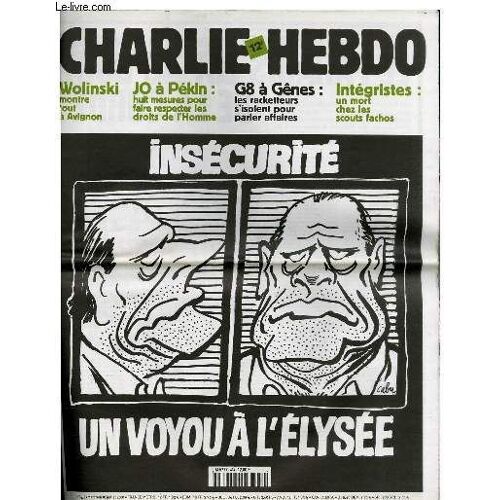 Charlie Hebdo N°474 - Insecurite : Un Voyou A L'elysee