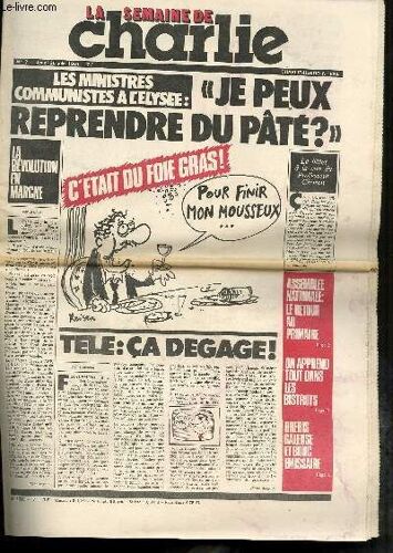 La Semaine De Charlie N° 7 - Charlie Hebdo N°554